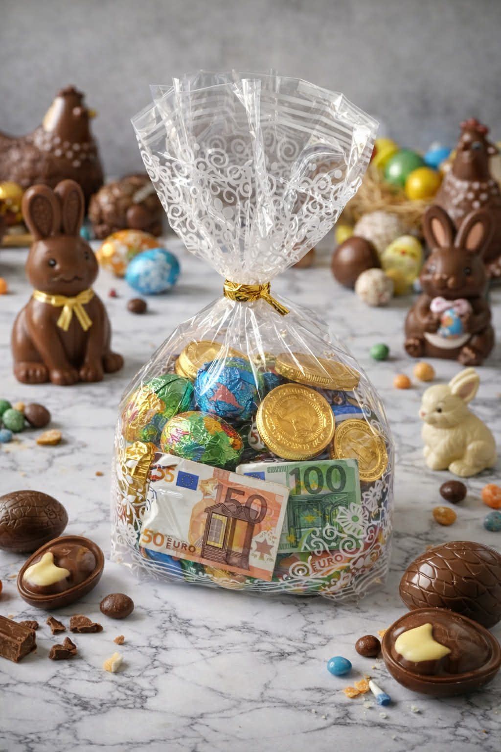 SACHET OEUFS + BILLET CHOCOLAT 150GRS