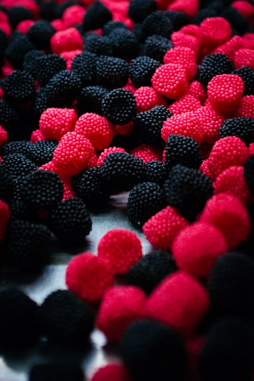 MURE PERLE ROUGE ET NOIR 100GRS